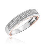 Photo of Affiance 1/2 ct tw. Diamond Same Sex Mens Band Set 14K White Gold [BT449WM]