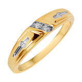 Photo of Neveah 1/20 ct tw. Diamond Same Sex Ladies Band Set 14K Yellow Gold [BT507YL]