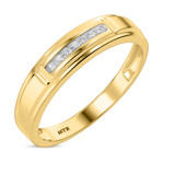 Photo of Boundless 1/15 ct tw. Diamond Mens Band 10K Yellow Gold [BT518YM]