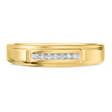 Photo of Boundless 1/15 ct tw. Diamond Mens Band 14K Yellow Gold [BT518YM]