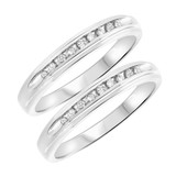 Photo of Farrah 1/4 ct tw. Diamond Same Sex Ladies Band Set 10K White Gold [WL513W]