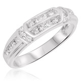 Photo of Bexley 1/4 ct tw. Diamond Ladies Band 10K White Gold [BT503WL]