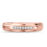 Photo of Effete 1/10 ct tw. Diamond Mens Band 14K Rose Gold [BT521RM]