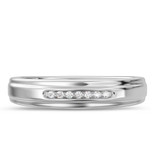Photo of Effete 1/10 ct tw. Diamond Mens Band 14K White Gold [BT521WM]