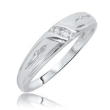 Photo of Neveah 1/25 ct tw. Diamond Ladies Band 10K White Gold [BT507WL]