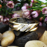 Photo of Cascade 1/15 ct tw. Diamond Ladies Band 10K Yellow Gold [BT508YL]