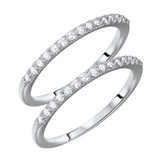 Photo of Piper 1/3 ct tw. Diamond Same Sex Ladies Band Set 14K White Gold [WL568W]