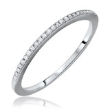 Photo of Jasmine 1/5 ct tw. Diamond Same Sex Ladies Band Set 10K White Gold [BT573WL]