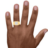 Photo of Slone 1/2 ct tw. Diamond Mens Band 10K Yellow Gold [BT620YM] [HT-3]