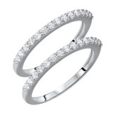 Photo of Blake 5/8 ct tw. Diamond Same Sex Ladies Band Set 10K White Gold [WL574W]