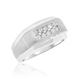 Photo of Caden 1/2 ct tw. Diamond Mens Band 14K White Gold [BT624WM]