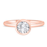 Photo of Hazel 3/4 ct tw. Diamond Round Solitaire Trio Set 14K Rose Gold [BT358RE-R070]