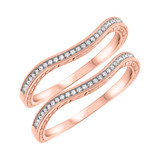 Photo of Alejo 1/5 ct tw. Diamond Same Sex Ladies Band Set 10K Rose Gold [WL856R]