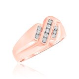 Photo of Hunter 1/4 ct tw. Diamond Mens Band 14K Rose Gold [BT629RM]