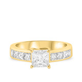 Photo of Ami 3 1/2 ct tw. Princess Solitaire Trio Set 10K Yellow Gold [BT359YE-P095]
