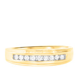 Photo of Encina 3/8 ct tw. Diamond Wedding Band Set 10K Yellow Gold [BT501YM]