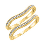 Photo of Alejo 1/5 ct tw. Diamond Same Sex Ladies Band Set 10K Yellow Gold [WL856Y]