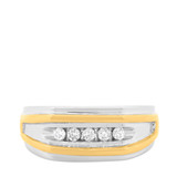 Photo of Jovani 1/4 ct tw. Diamond Mens Band 10K White Gold [BT630WM]