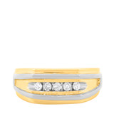 Photo of Jovani 1/4 ct tw. Diamond Mens Band 10K Yellow Gold [BT630YM]