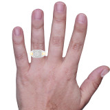 Photo of Kamryn 3/4 ct tw. Diamond Mens Band 10K White Gold [BT631WM] [HT]