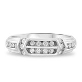 Photo of Bexley 1/2 ct tw. Diamond Wedding Band Set 14K White Gold [BT503WL]