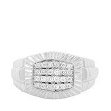 Photo of Shayne 1/2 ct tw. Diamond Mens Band 10K White Gold [BT632WM]