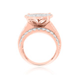 Photo of Eros 3 3/8 CT. T.W. Diamond Round Cluster Bridal Set 10K Rose Gold [BT407RE-C000]