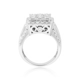 Photo of Lalasa 2 3/4 ct tw. Diamond Princess Cluster Engagement Ring 10K White Gold [BT405WE-C000]