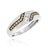 Photo of Dillan 3/8 ct tw. Diamond Mens Band 10K White Gold [BT633WM]