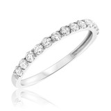 Photo of Eros 3 3/8 Carat T.W. Diamond Round Cluster Bridal Set 14K White Gold [BT407WL]