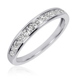 Photo of Kore 7/8 ct tw. Diamond Wedding Band Set 14K White Gold [BT505WL]