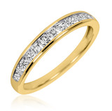Photo of Kore 7/8 ct tw. Diamond Wedding Band Set 14K Yellow Gold [BT505YL]