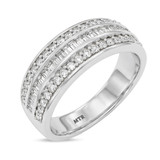 Photo of Louise 3/4 ct tw. Diamond Mens Band 14K White Gold [BT635WM]