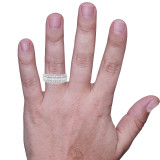 Photo of Louise 3/4 ct tw. Diamond Mens Band 14K White Gold [BT635WM] [HT]