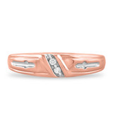 Photo of Neveah 1/20 ct tw. Diamond Wedding Band Set 10K Rose Gold [BT507RL]