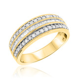Photo of Louise 3/4 ct tw. Diamond Mens Band 10K Yellow Gold [BT635YM]