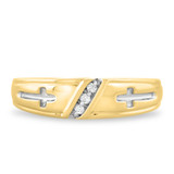 Photo of Neveah 1/20 ct tw. Diamond Wedding Band Set 14K Yellow Gold [BT507YM]