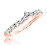 Photo of Chanler 4 2/3 CT. T.W. Diamond Princess Cluster Bridal Set 10K Rose Gold [BT412RL]
