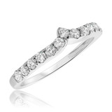 Photo of Chanler 4 2/3 CT. T.W. Diamond Princess Cluster Bridal Set 10K White Gold [BT412WL]