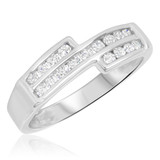 Photo of Annalise 1 1/8 ct tw. Diamond Wedding Band Set 14K White Gold [BT510WL]