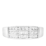 Photo of Annalise 1 1/8 ct tw. Diamond Wedding Band Set 14K White Gold [BT510WM]