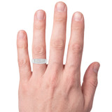 Photo of Annalise 1 1/8 ct tw. Diamond Wedding Band Set 14K White Gold [BT510WM] [HT]