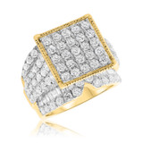 Photo of Chanler 4 2/3 Carat T.W. Diamond Princess Cluster Bridal Set 14K Yellow Gold [BT412YE-C000]
