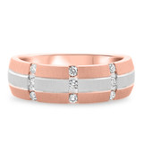 Photo of Cooper 1/4 ct tw. Diamond Mens Band 14K Rose Gold [BT657RM]