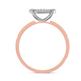 Photo of Gracie 3/8 Carat T.W. Diamond Round Cluster Bridal Set 10K Rose Gold [BT414RE-C037]