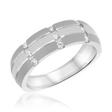 Photo of Cooper 1/4 ct tw. Diamond Mens Band 10K White Gold [BT657WM]
