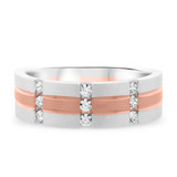 Photo of Jordan 1/3 ct tw. Diamond Mens Band 10K Rose Gold [BT658RM]