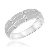 Photo of Jordan 1/3 ct tw. Diamond Mens Band 14K White Gold [BT658WM]