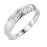 Photo of Boundless 1/8 ct tw. Diamond Wedding Band Set 10K White Gold [BT518WM]