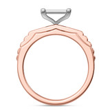 Photo of Kalila 1/4 ct tw. Diamond Fancy Cluster Engagement Ring 14K Rose Gold [BT416RE-C027]